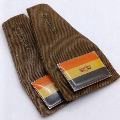 Set of 2 SADF Old South Africa Flag Fob Badge