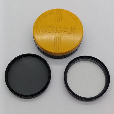 Pair of Polarizing Cokinlight Skylight filters - 55mm with 52mm adapter and HAMA 55mm PL with 52mm adapter