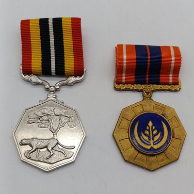 Southern Africa Medal instituted in 1987 for cross border operations (that only continued to 1989) - Copper for these medal sourced from cables recovered from T34-85 Captured during operation Protea Southern Africa Medal instituted in 1987 for cross border operations (that only continued to 1989) - Copper for these medal sourced from cables recovered from T34-85 Captured during operation Protea
