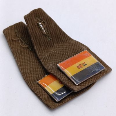 Set of 2 SADF Old South Africa Flag Fob Badge