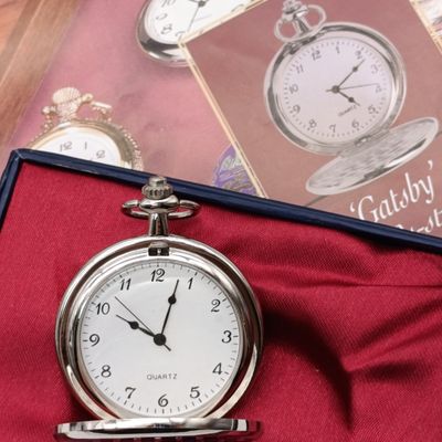 1920's Style Gatsby full hunter quartz pocket watch - #28 Pocket watch collection - with book