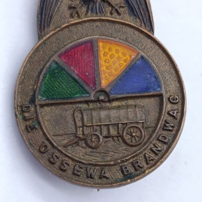 Vintage Ossewa-Brandwag lapel pin badge