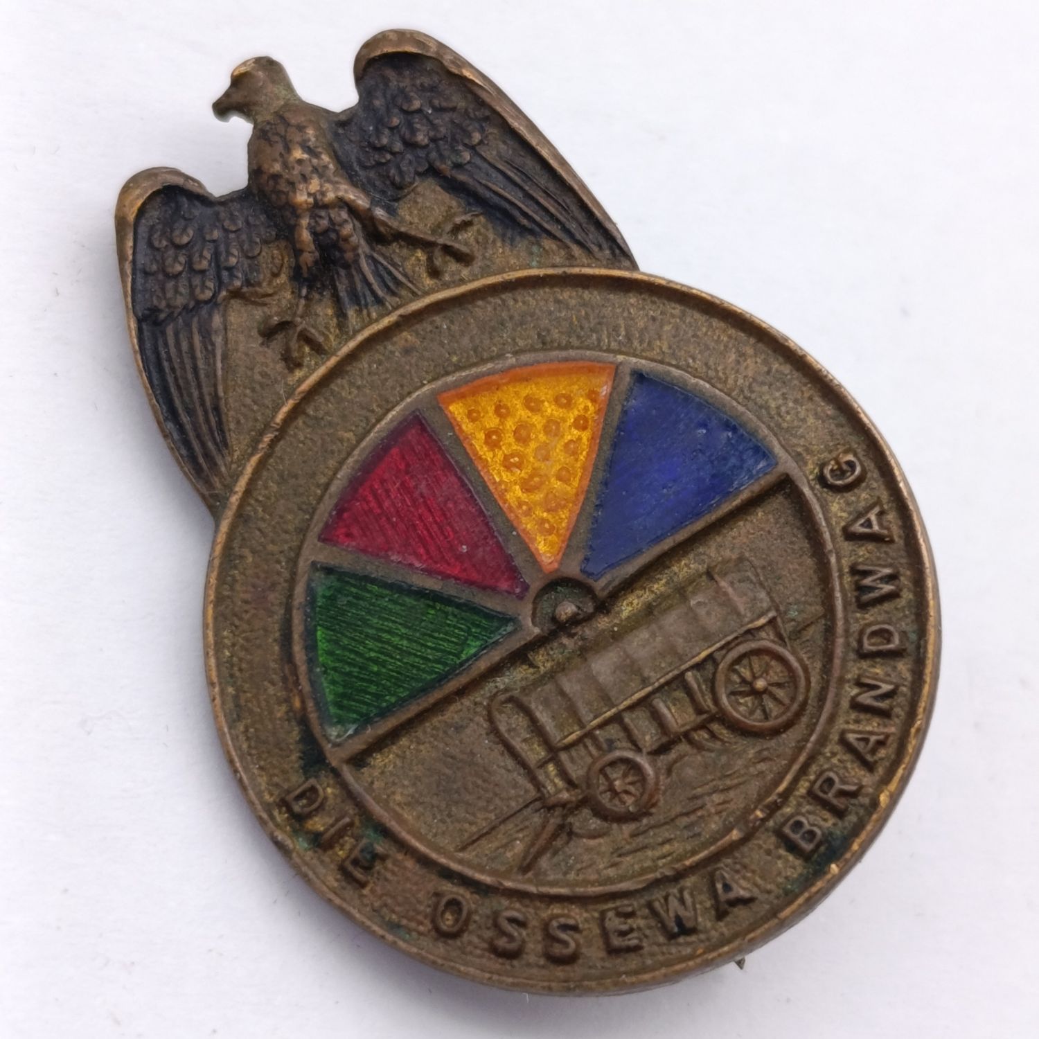 Vintage Ossewa-Brandwag lapel pin badge
