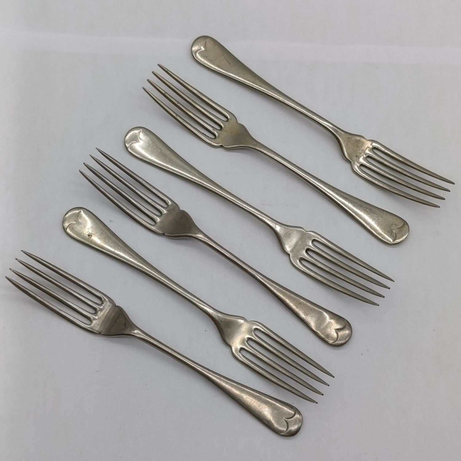 Lot of 6 vintage silverplated forks