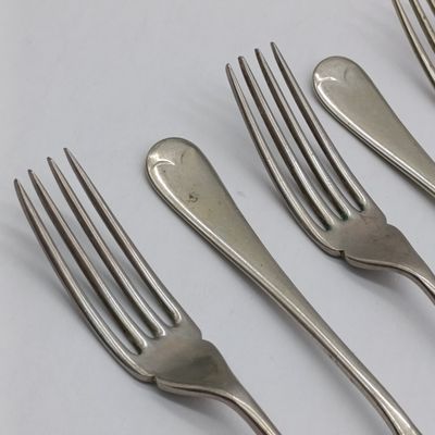 Lot of 6 vintage silverplated forks