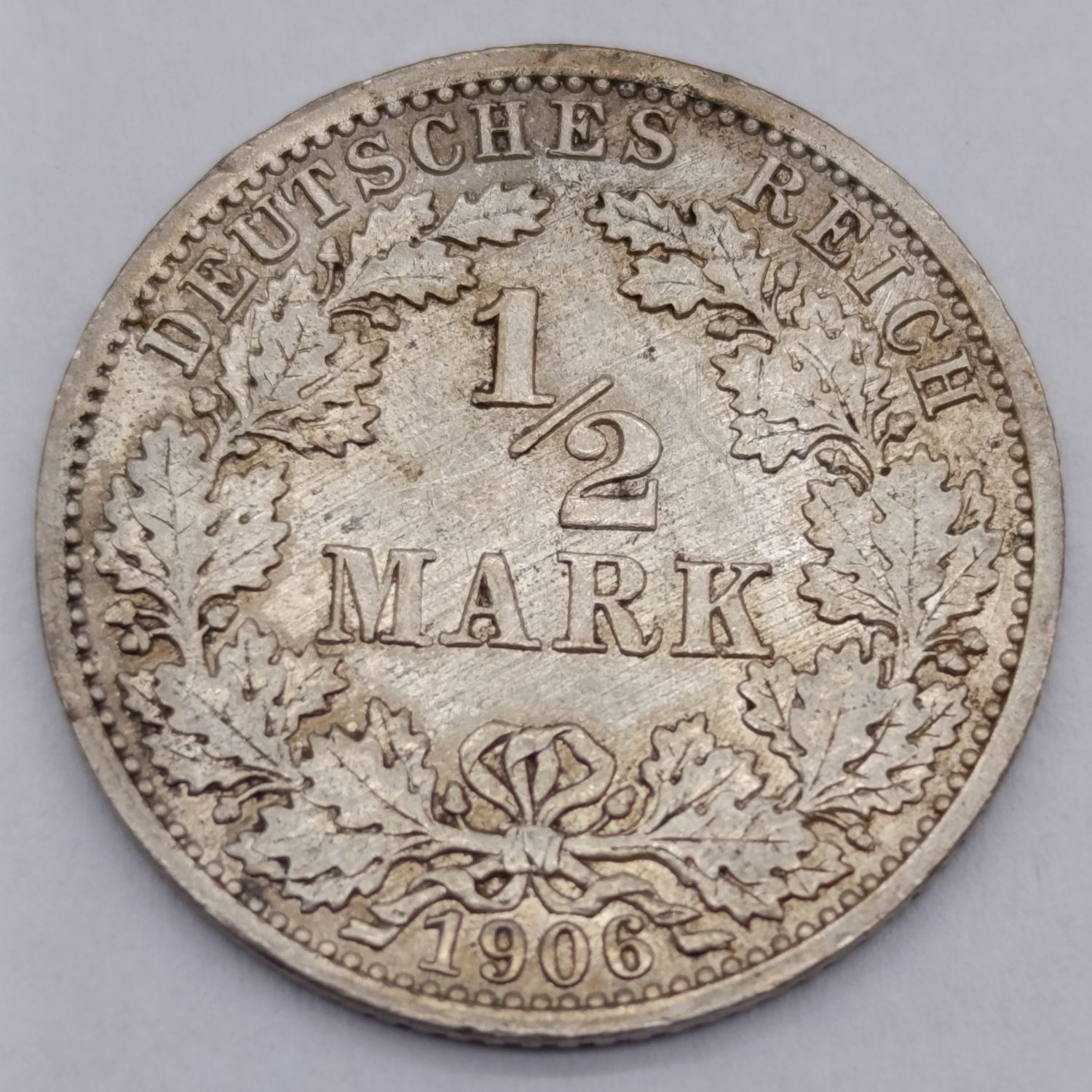1906 German Reich half mark - XF+ - Berlin A Mintmark