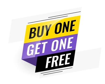 BUY 1 GET 1 FREE