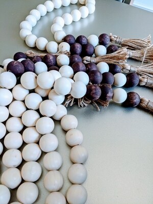 Wood Bead Garland/Wooden Home Jewelry
