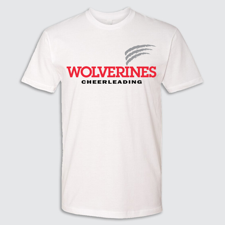 G-Wolverines-H2 Short-sleeve Tee, Color: White, Size: S