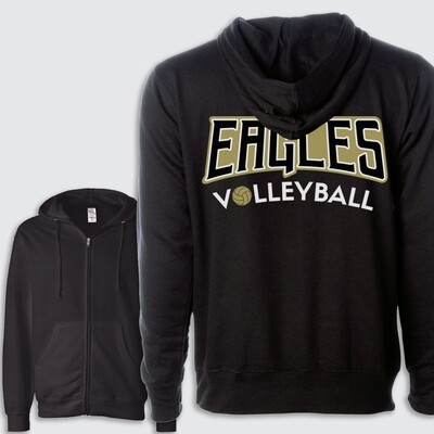 Eagles TF Volleyball Mid-weight Fleece Full-zip Hoodie