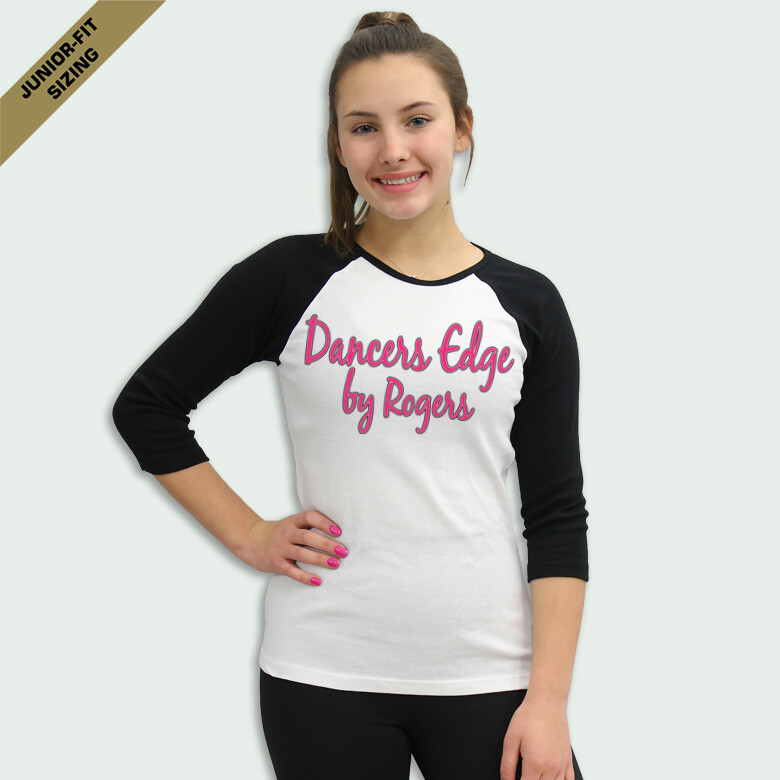 DEBR Outline Juniors 3/4-sleeve Raglan