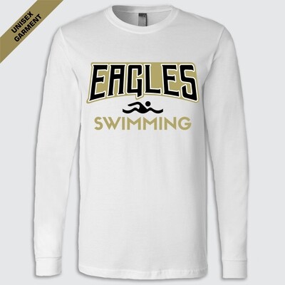 Eagles TF Swimming Premium LS Tee, Color: White, Size: S