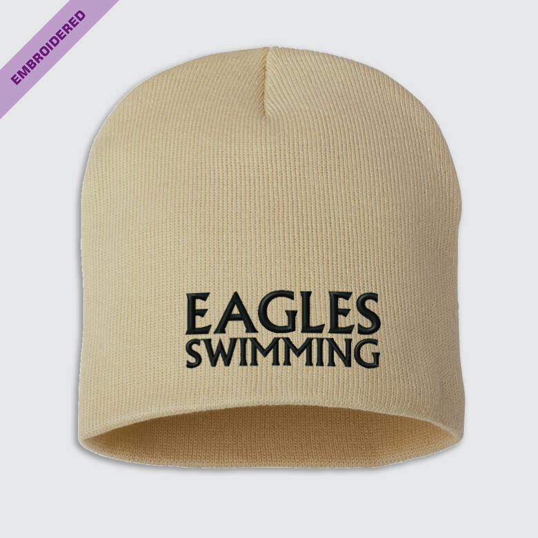 Eagles Swimming Knit Beanie, Color: Camel