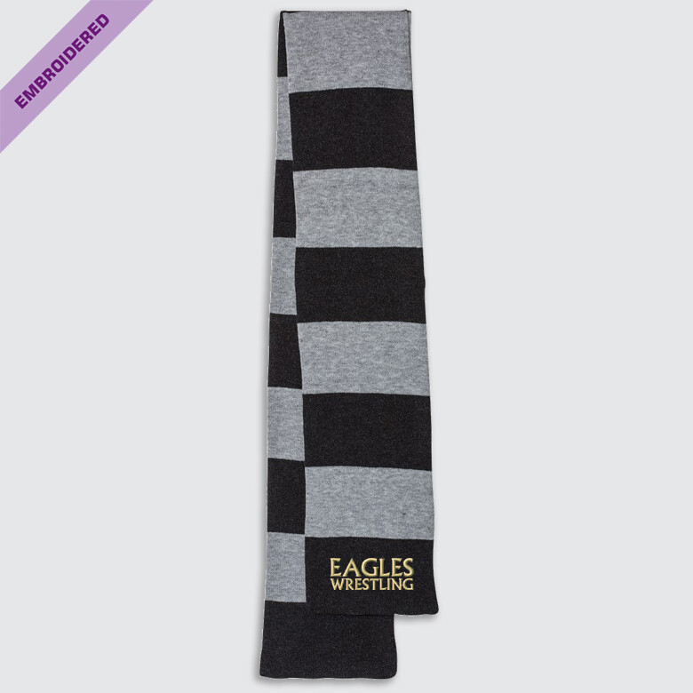 EAGLES Wrestling Rugby-striped Scarf