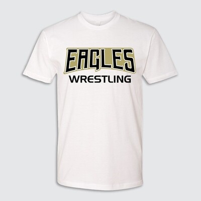 Eagles Wresting Soft, Cotton SS Tee, Color: White, Size: XS