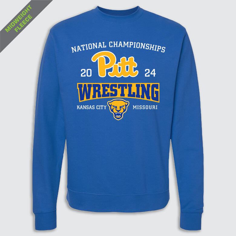 2024 Pitt Wrestling Nationals Premium Fleece Crew