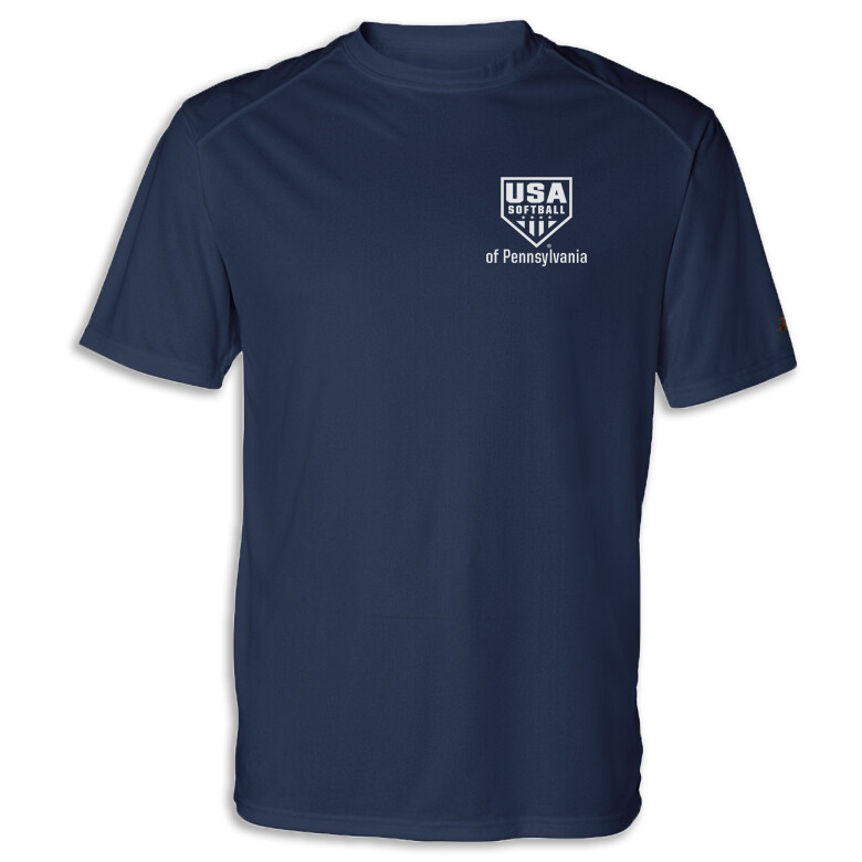 HPx1 Tech Short-sleeve Shirt, Color: Navy, Size: S