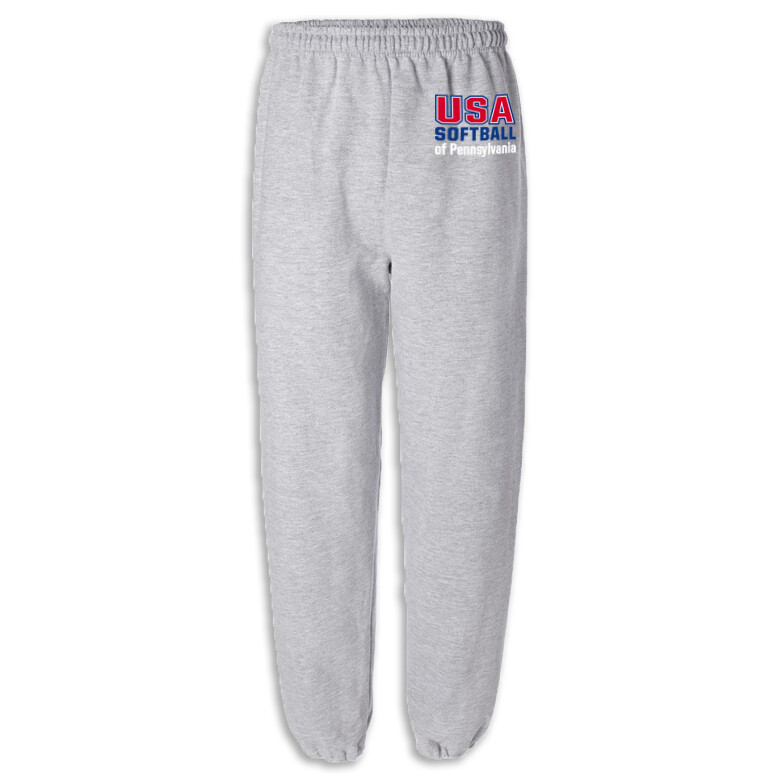 USA-P STACKED Sweatpant, Color: Sport Grey, Size: S