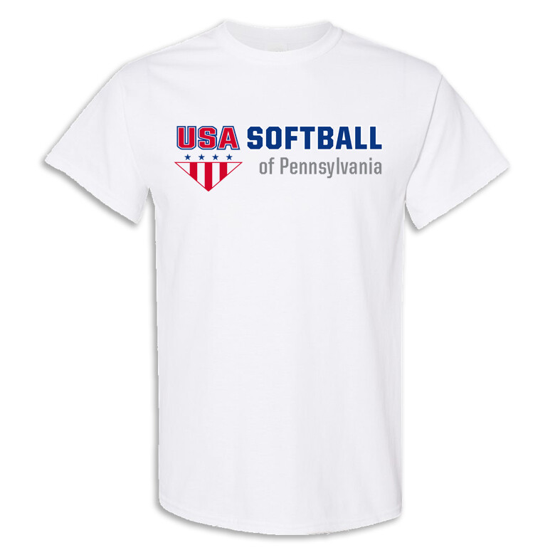 USA-P BK Edition Short-sleeve T-shirt, Color: White, Size: S
