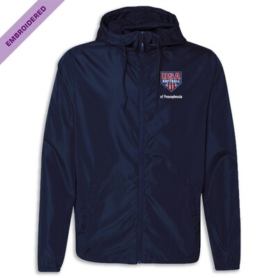 HP-EMB Independent Windbreaker, Color: Navy, Size: S