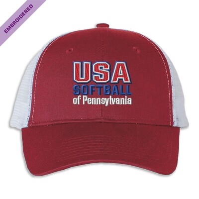 USA-P STACKED Snap back trucker cap