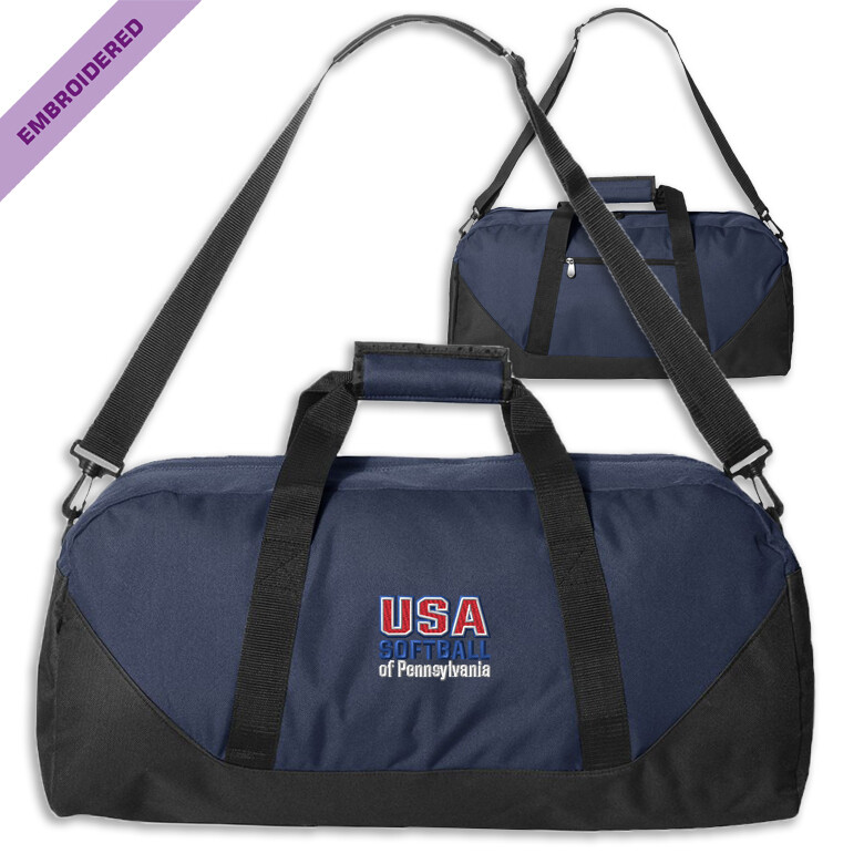 USA-P STACKED Liberty duffel bag, Color: Navy