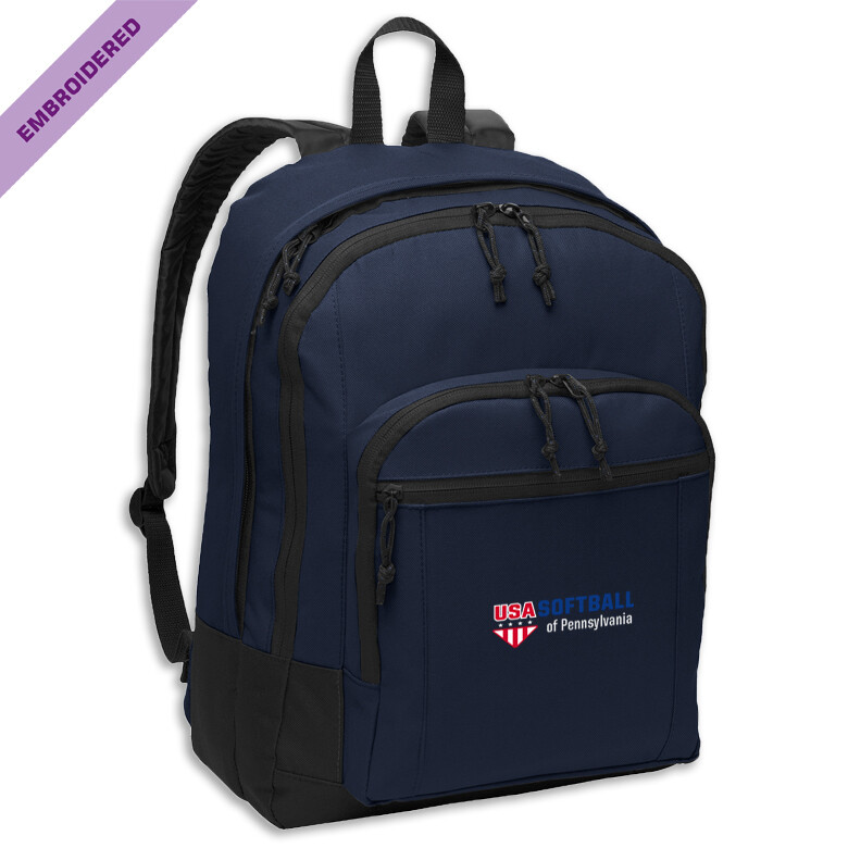 USA-P BK Edition Port Authority Small Backpack, Color: Navy