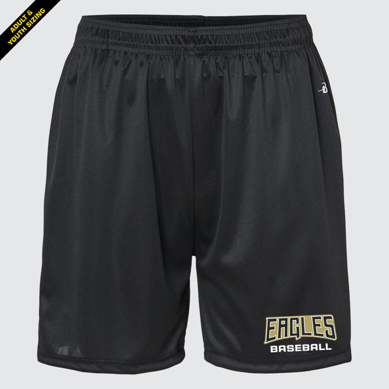 Eagles TF Baseball Pocketed Tech Shorts, Size: S