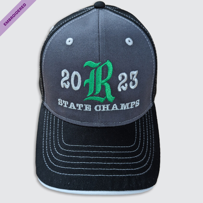 Riverside 2023 State Champs Ball Cap, Color: Charcoal