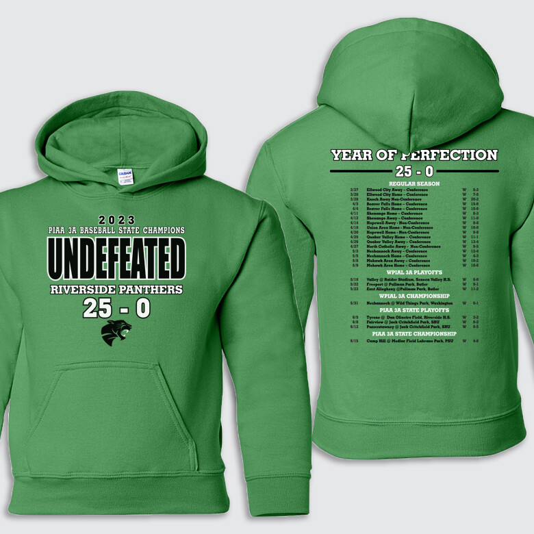 RHSP 2023 Undefeated Season Youth PO Hood, Size: Youth S