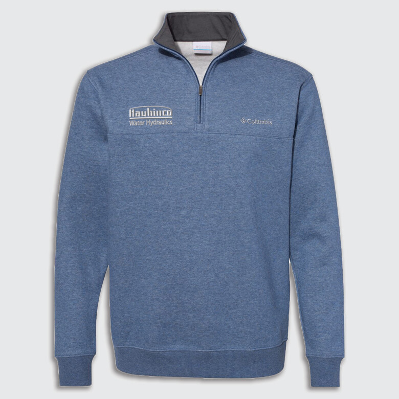 HAUH EMB Columbia Half-Zip Sweatshirt, Size: S