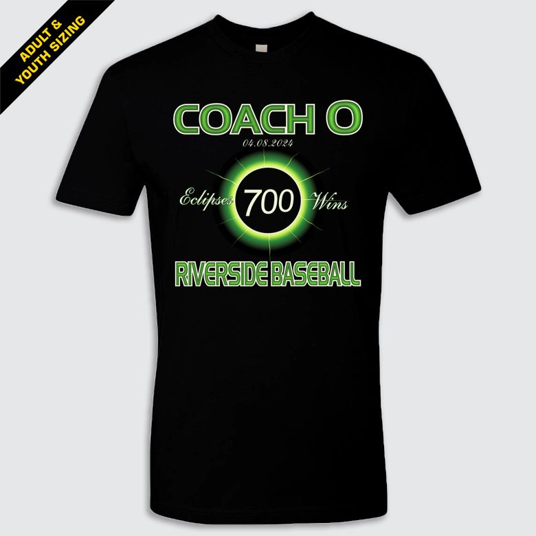 Coach O Eclipses 700 Wins Soft, Cotton Tee