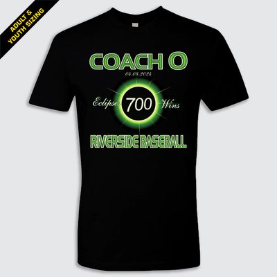 Coach O Eclipses 700 Wins Soft, Cotton Tee