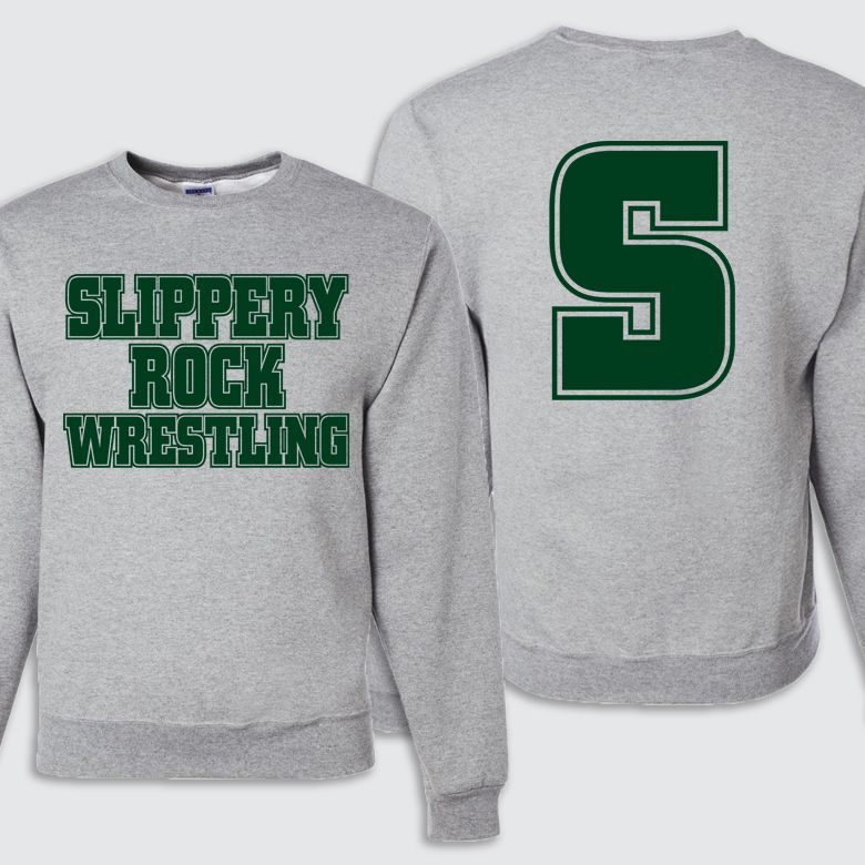 Slippery Rock Wrestling &quot;S&quot; Fleece Crew