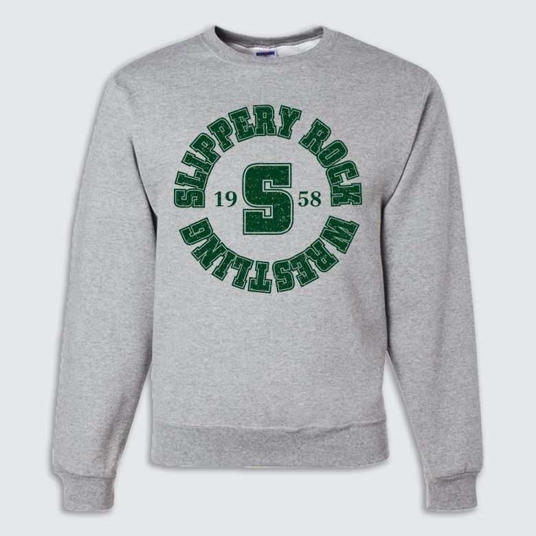 SRW Circle Dx Fleece Crew, Color: Grey, Size: S