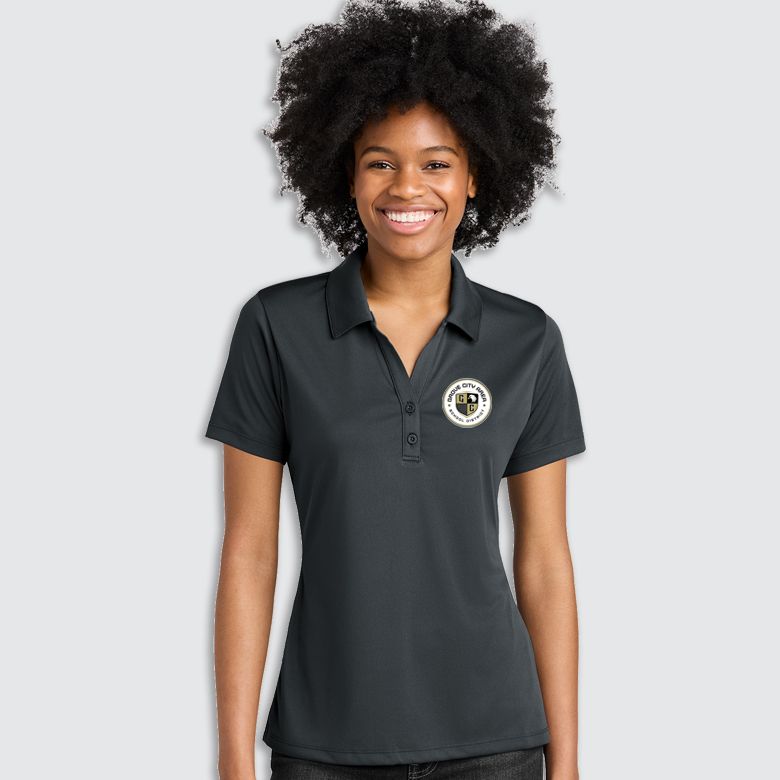 GCASD-Seal Sport-Tek ® Ladies PosiCharge ® Competitor ™ Polo, Color: Iron Grey, Size: XS
