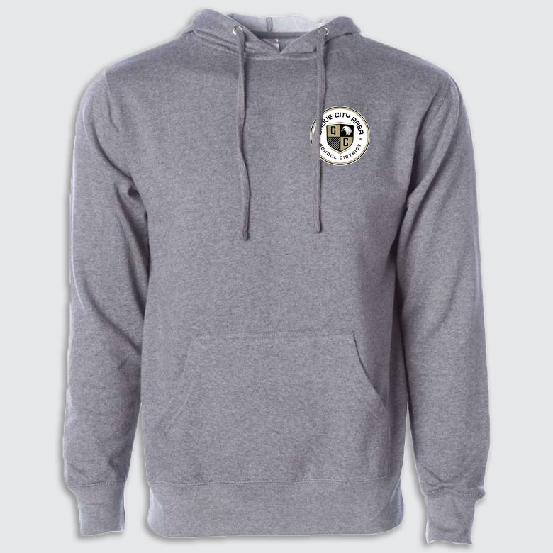 GCASD-Seal Midweight Hooded Sweatshirt, Color: Gunmetal Heather, Size: S