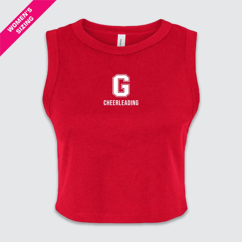 Lil&#39; &#39;G&#39; Cheerleading Micro Rib Muscle Crop Tank