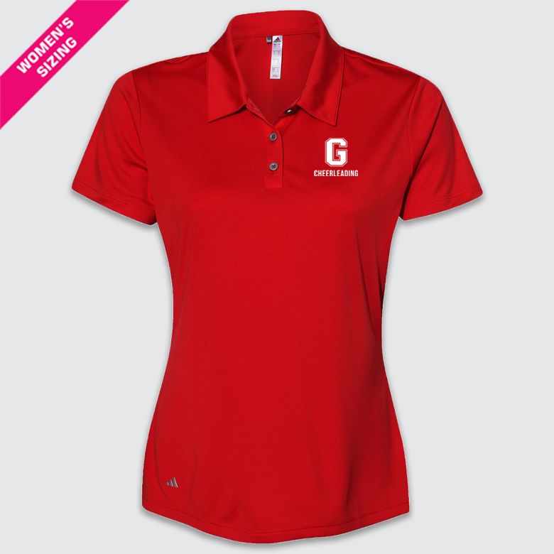 Ladies Lil&#39; &#39;G&#39; Adidas Performance Polo, Size: S, Color: Red