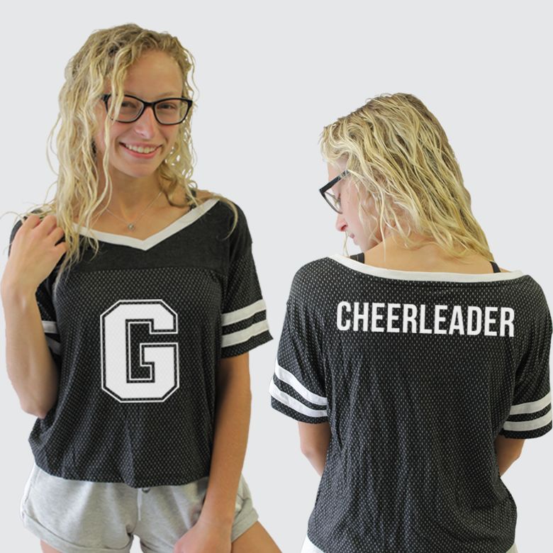 Big Varsity G Cheerleader Mesh Crop