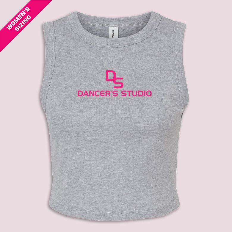 DS-Dancer&#39;s Studio Women&#39;s Micro Rib Crop Tank