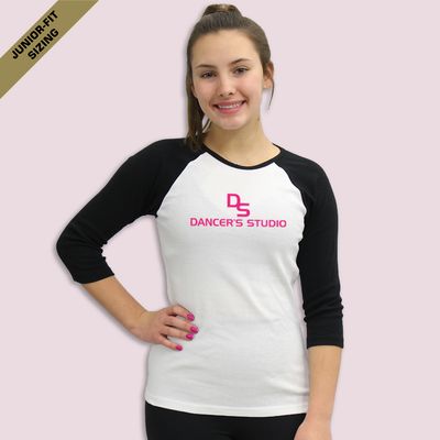 DS-Dancer&#39;s Studio Junior-fit 1x1 Ribbed Raglan
