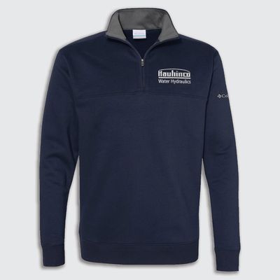 Hauhinco-EMB Columbia Hart Mountain™ II Half-Zip Pullover Sweatshirt, Size: S