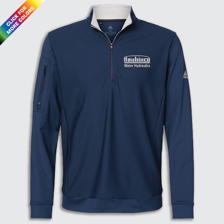 Hauhinco-EMB Adidas Performance Textured Quarter-Zip Pullover