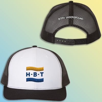 HBT(full-color)-BU-EMB Richardson Snapback Trucker Cap