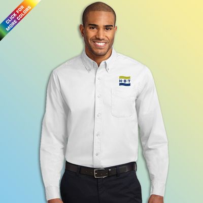 HBT-EMB Port Authority® Long Sleeve Easy Care Shirt