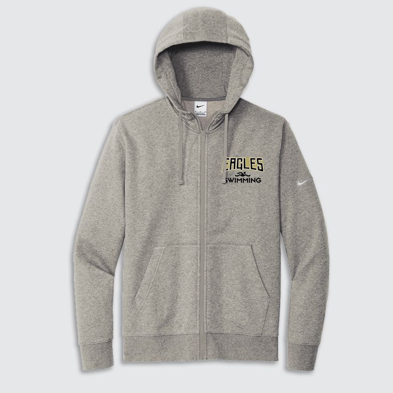 Eagles TF Swimming Nike Club Fleece Sleeve Swoosh Full-Zip Hoodie