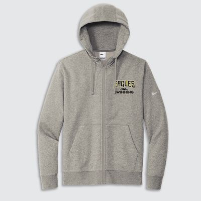 Eagles TF Swimming Nike Club Fleece Sleeve Swoosh Full-Zip Hoodie