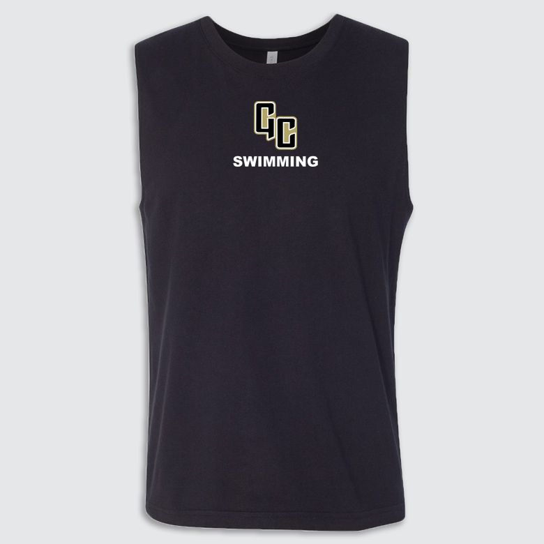 GC3X-DTF Volleyball Unisex Muscle Shirt, Size: XS Black