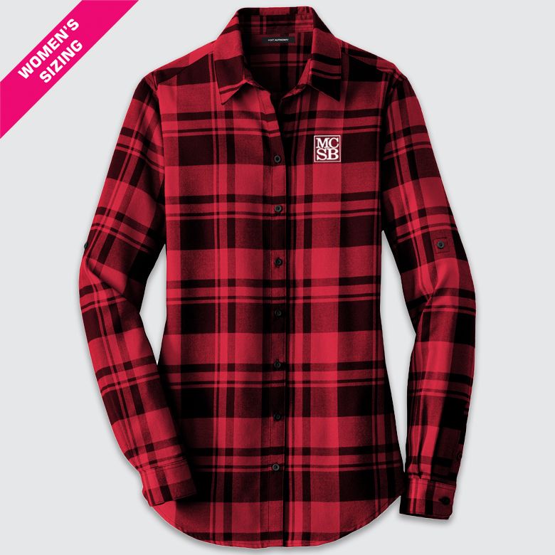 Women&#39;s Plaid MCSB Flannel Tunic